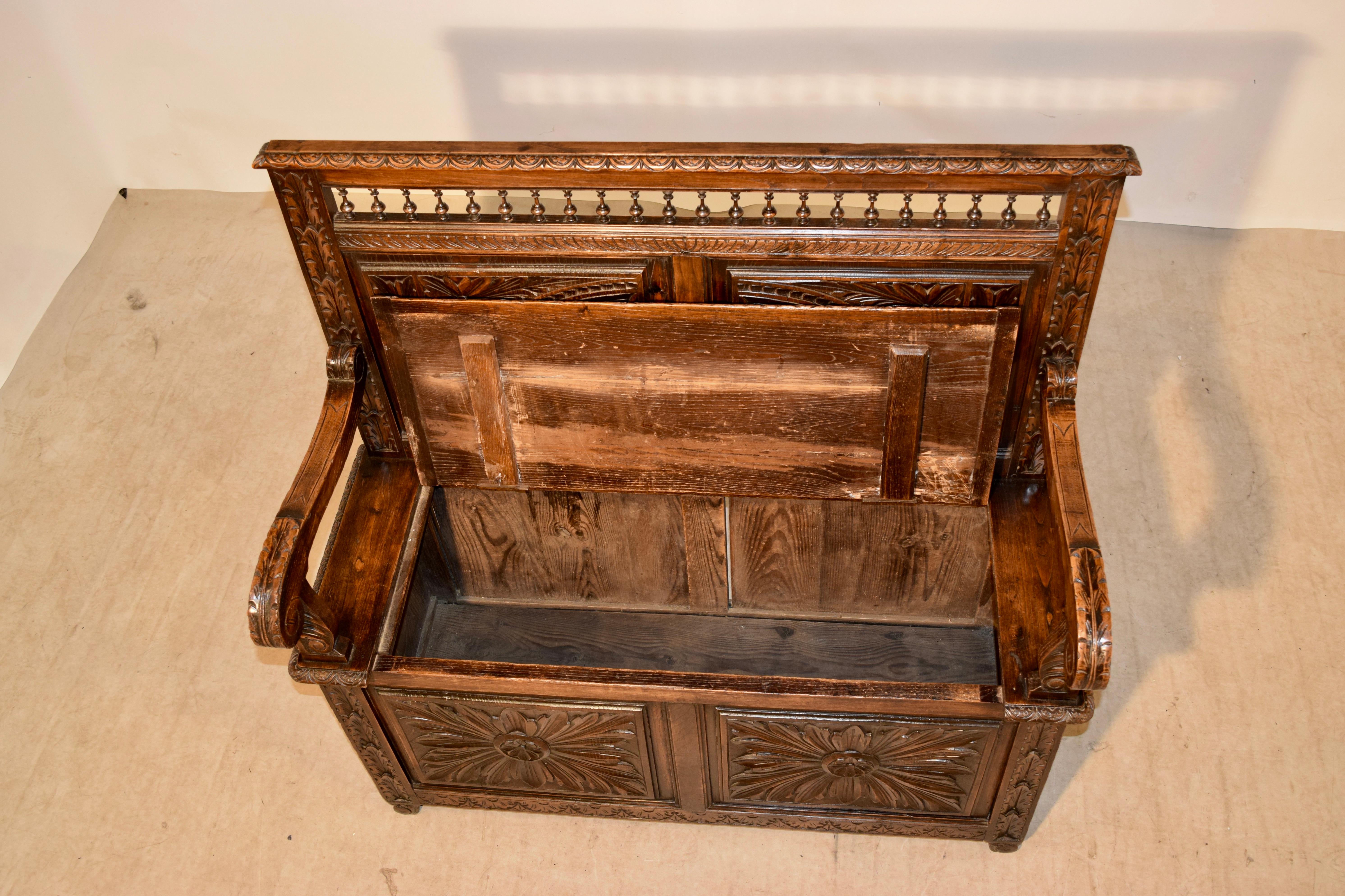 19th Century Breton Bench 1