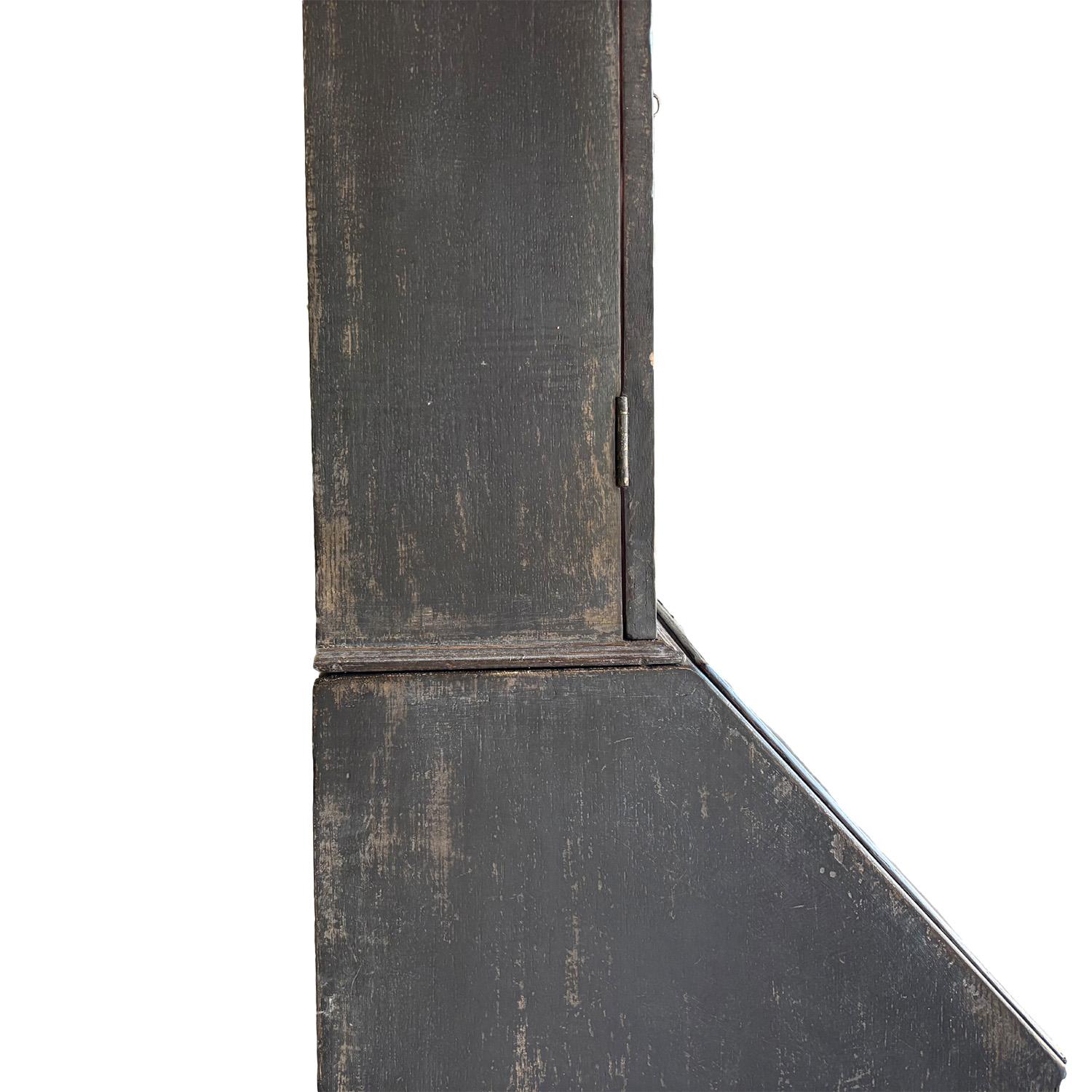Antique British del 19° secolo, gabinetto da segretaria in pino a due parti in stile vittoriano in vendita 3