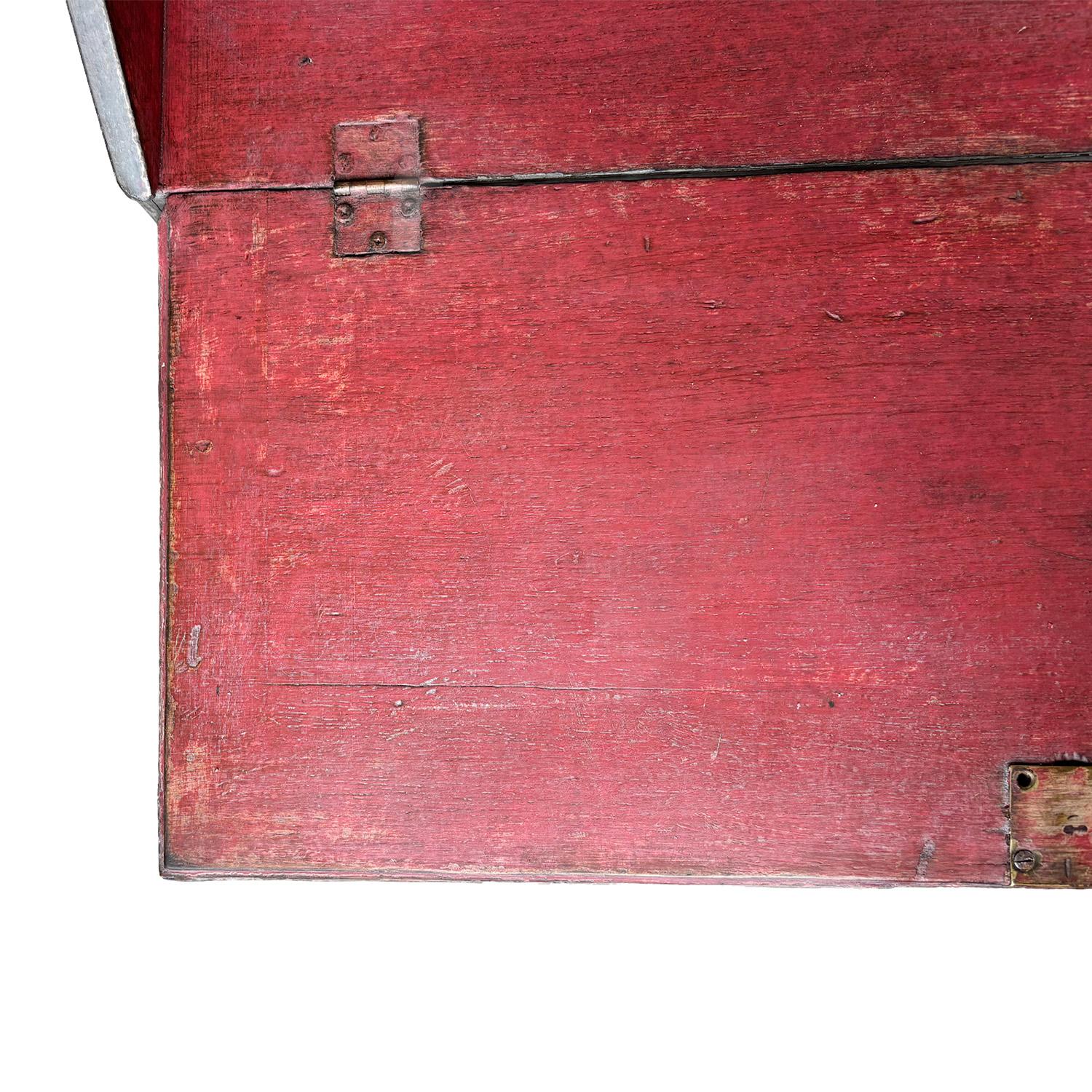 XIX secolo Antique British del 19° secolo, gabinetto da segretaria in pino a due parti in stile vittoriano in vendita
