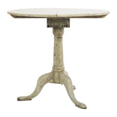 19th Century British Bleached Oak Wine Tasting Table