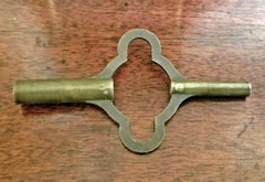 19th Century British Brass Carriage Clock with Roman Columns
