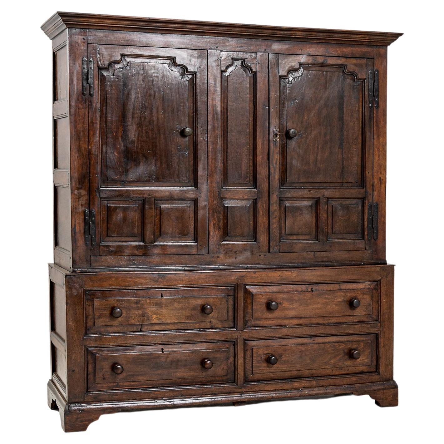 19th Century British Cabinet with Original Patina For Sale