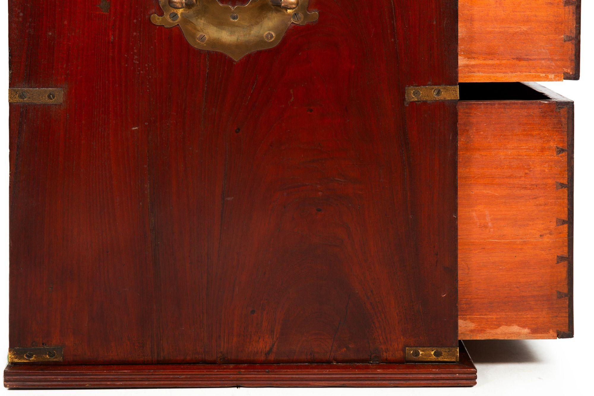 19th Century British Campaign Chest of Drawers For Sale 14