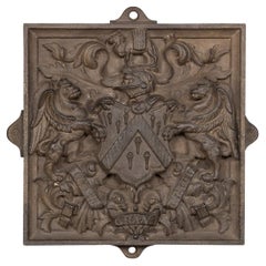 19th Century British Cast Iron 'Worshipful Order of Grocers' Crest, c.1850