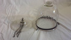 Lanterne en forme de jarre en forme de cloche, soufflée à la bouche et gravée à la main, de style Ceylan, Royaume-Uni, 19e siècle