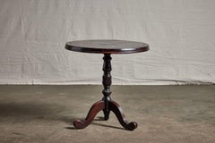 19th Century British Colonial Ebony Pedestal Table