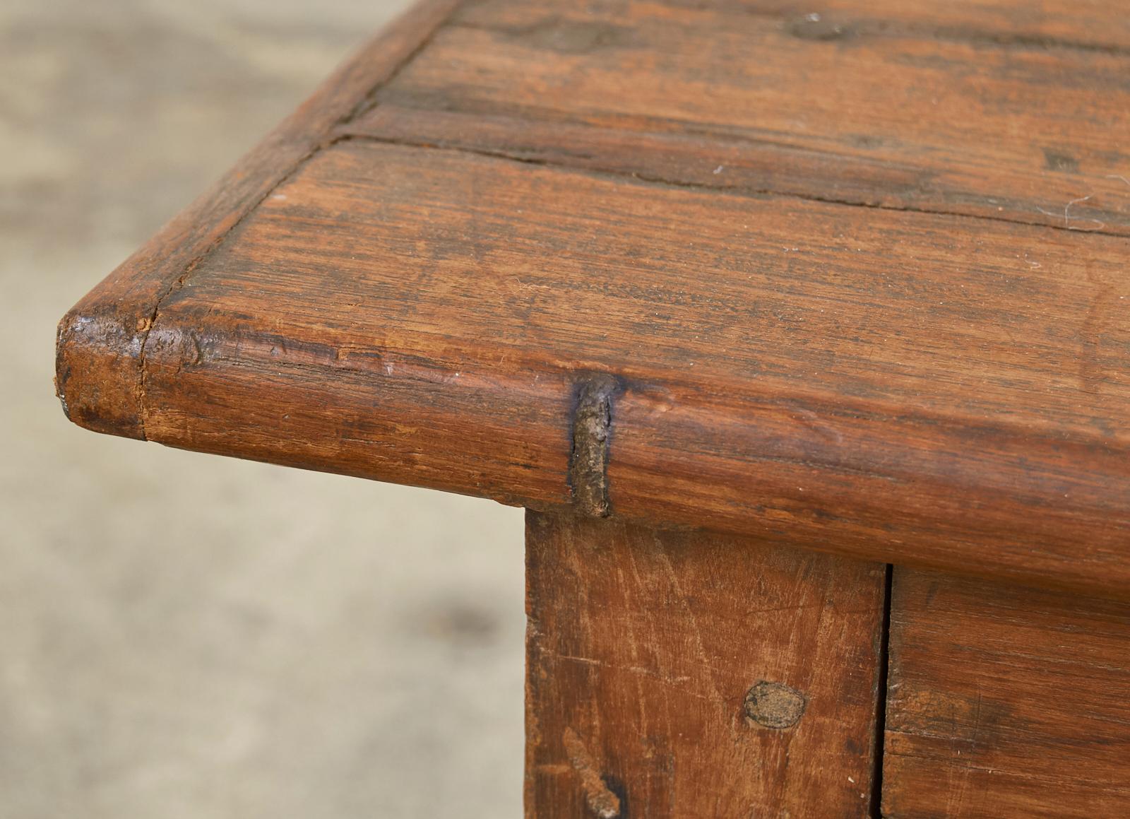 19th Century British Colonial Hardwood Low Table or Bench 10