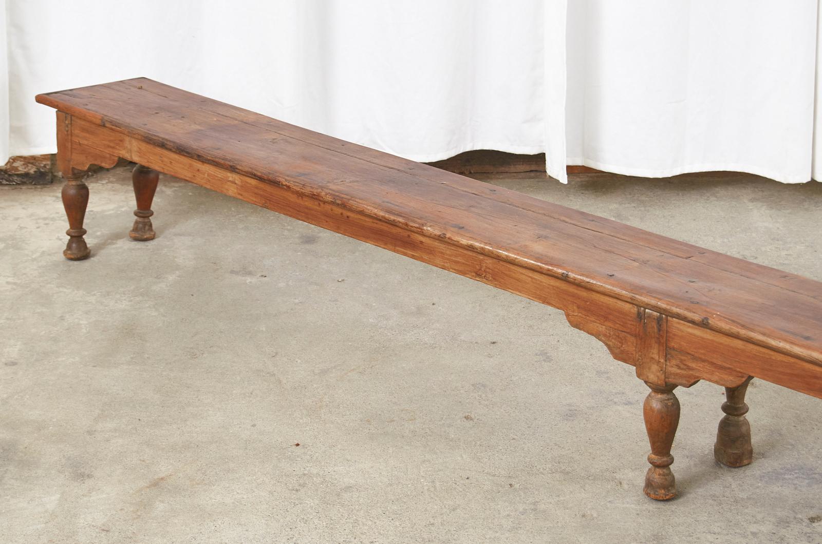 19th Century British Colonial Hardwood Low Table or Bench 1