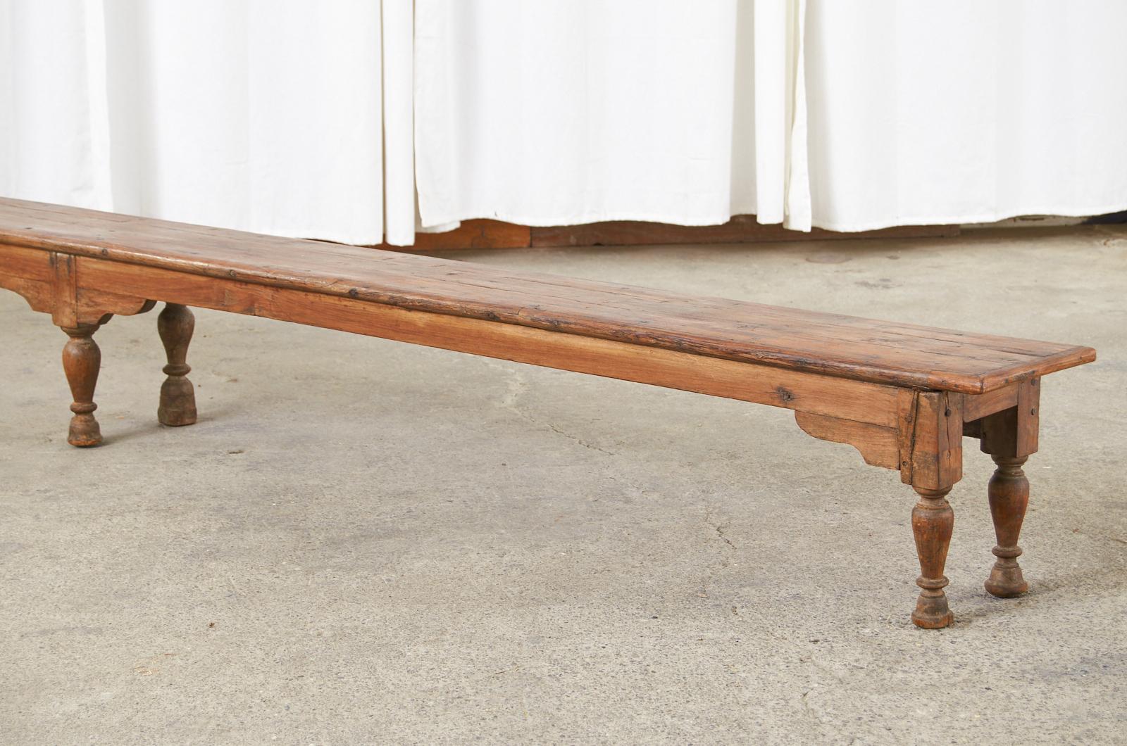 19th Century British Colonial Hardwood Low Table or Bench 2