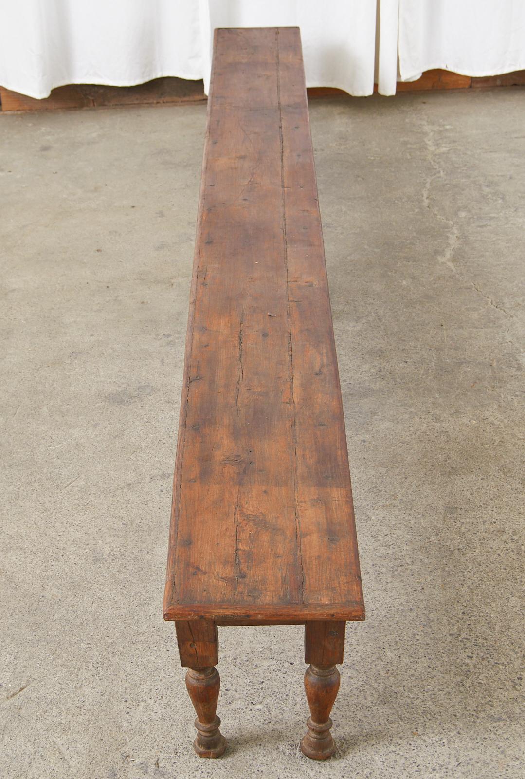 19th Century British Colonial Hardwood Low Table or Bench 5