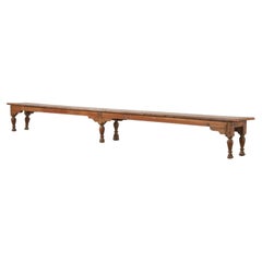 Table basse ou banc en bois dur de style colonial britannique du 19ème siècle