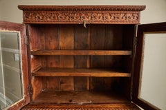 19th Century British Colonial Rosewood Display Cabinet
