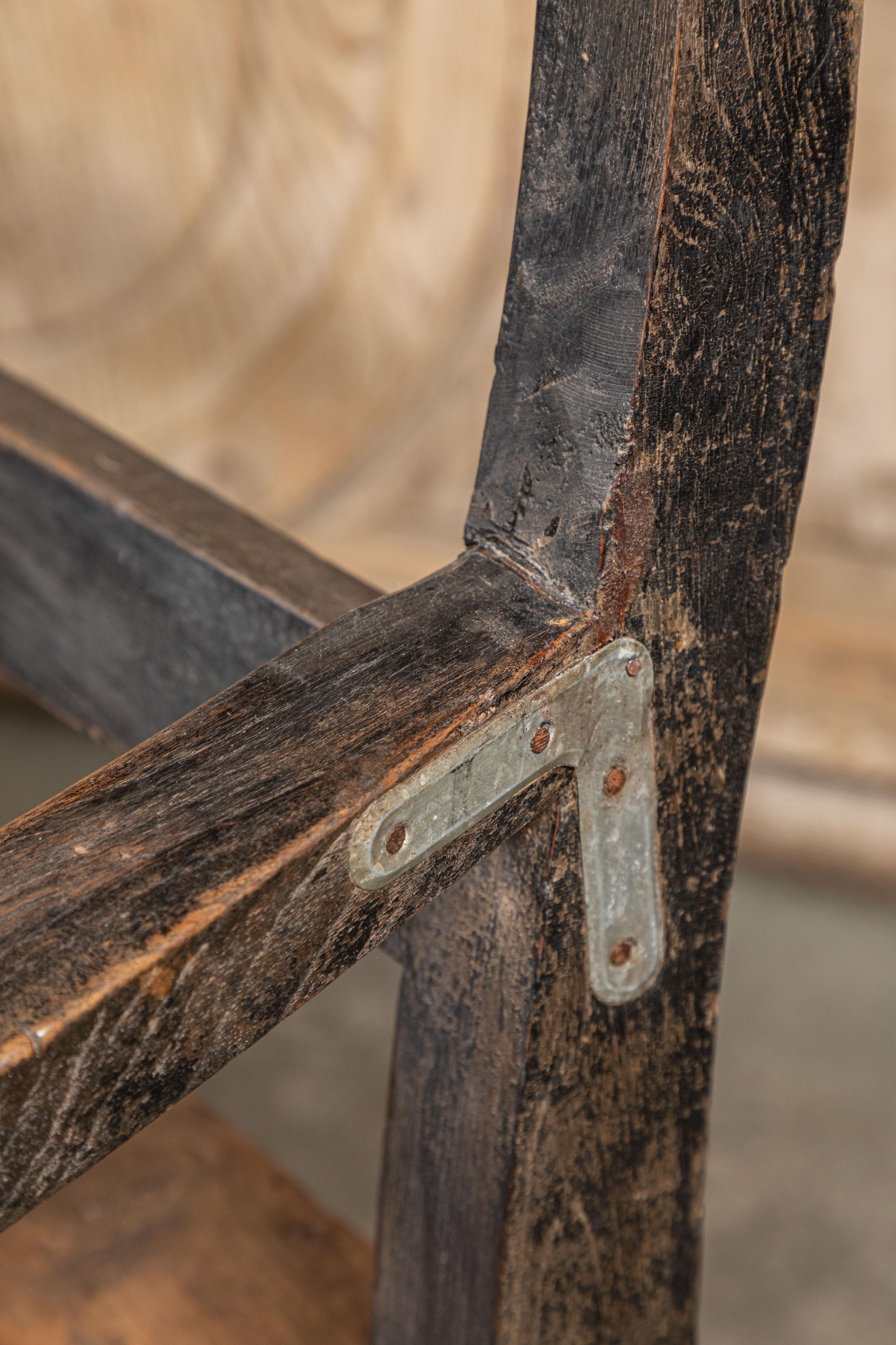 19th Century British Colonial Teak Bench 5