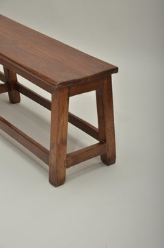 19th Century British Colonial Teak Bench, India, circa 1895