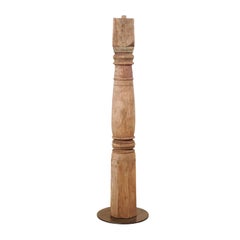 19th Century British Colonial Wood Column