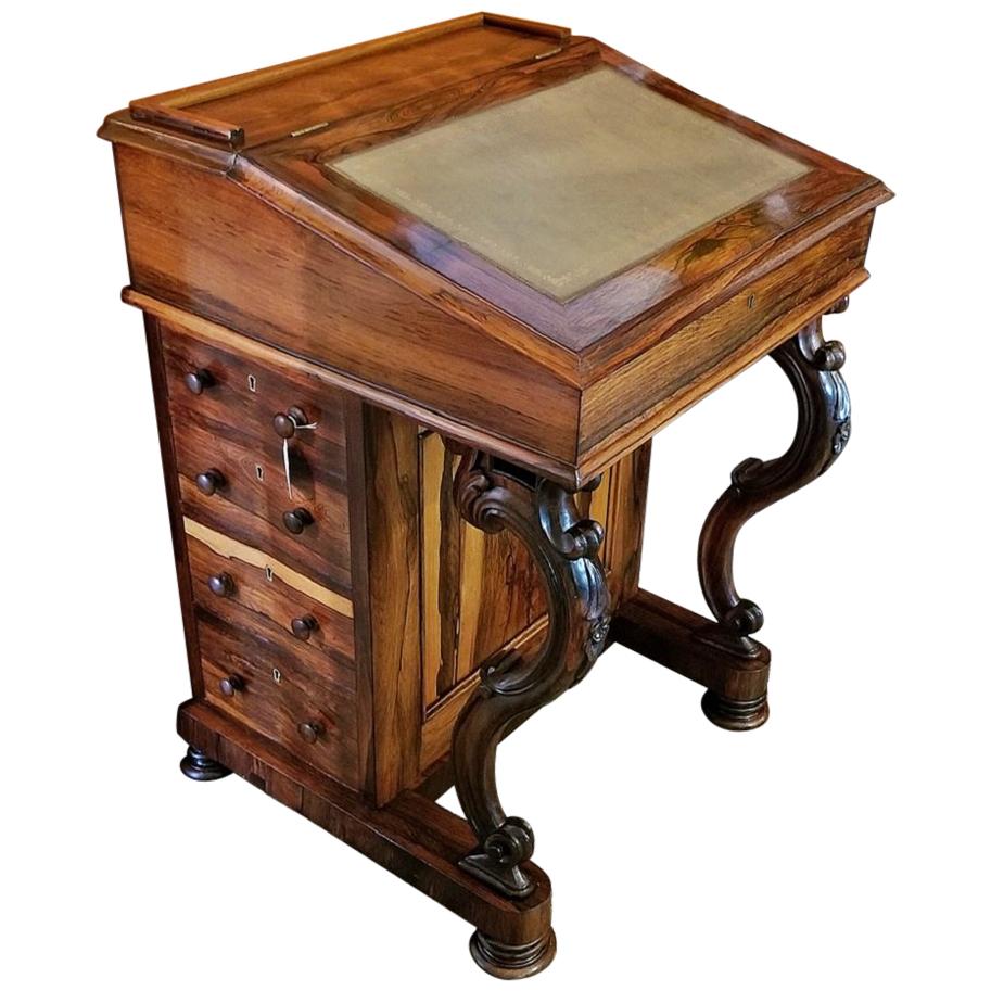 Early 19th Century British Davenport Desk in the Manner of Gillows
