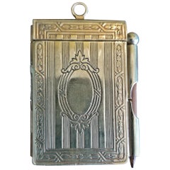 Antique 19th Century British Ladies Brass Pocket Notebook