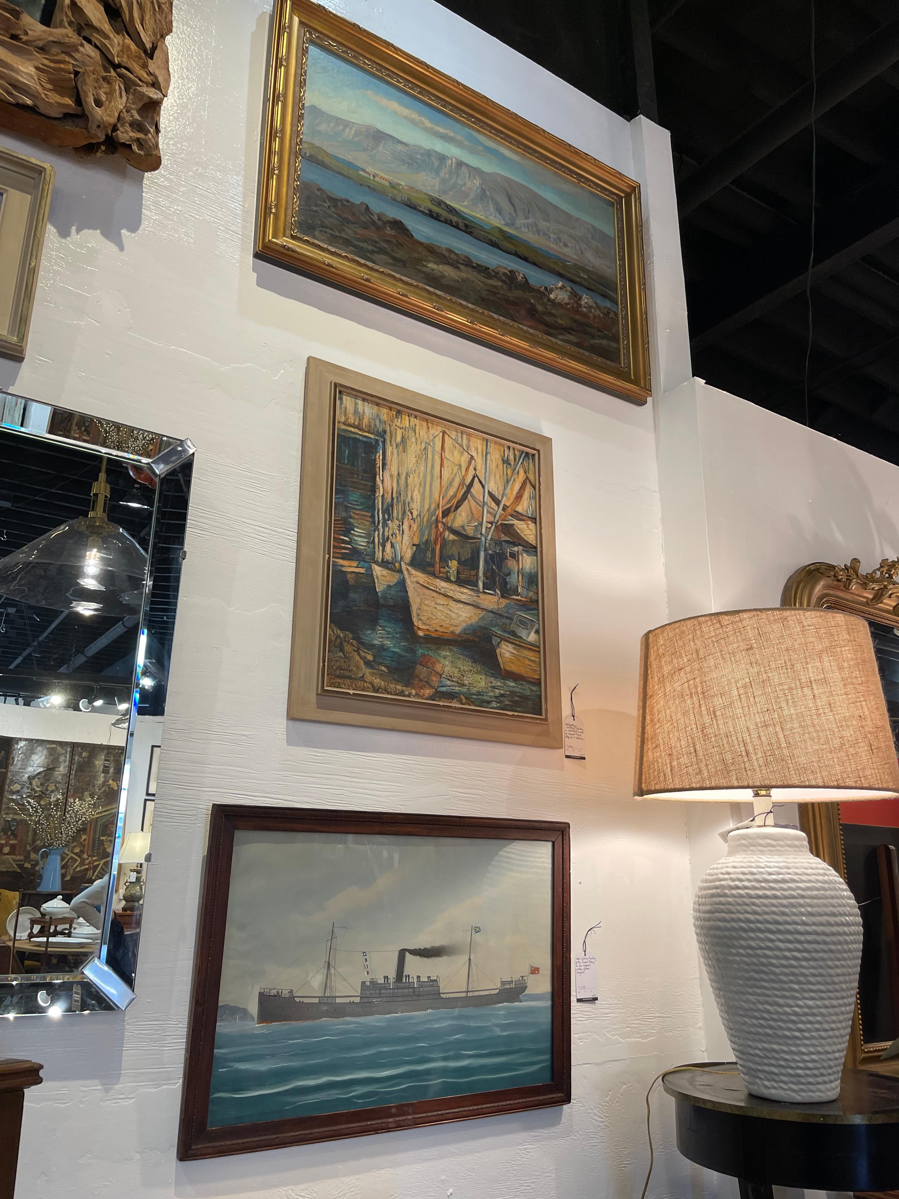 Britisches Handelsdampfschiff-Gemälde des 19. Jahrhunderts im Angebot 7