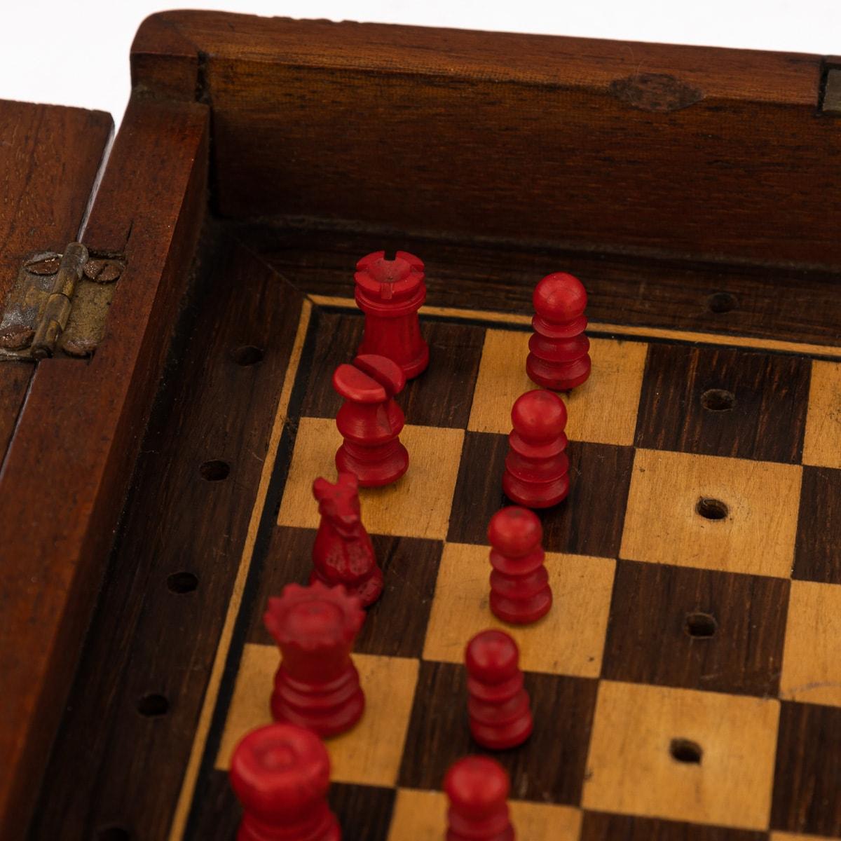 19th Century British Oak Cased Chess Set, Probably By Jacques, c.1890 For Sale 3