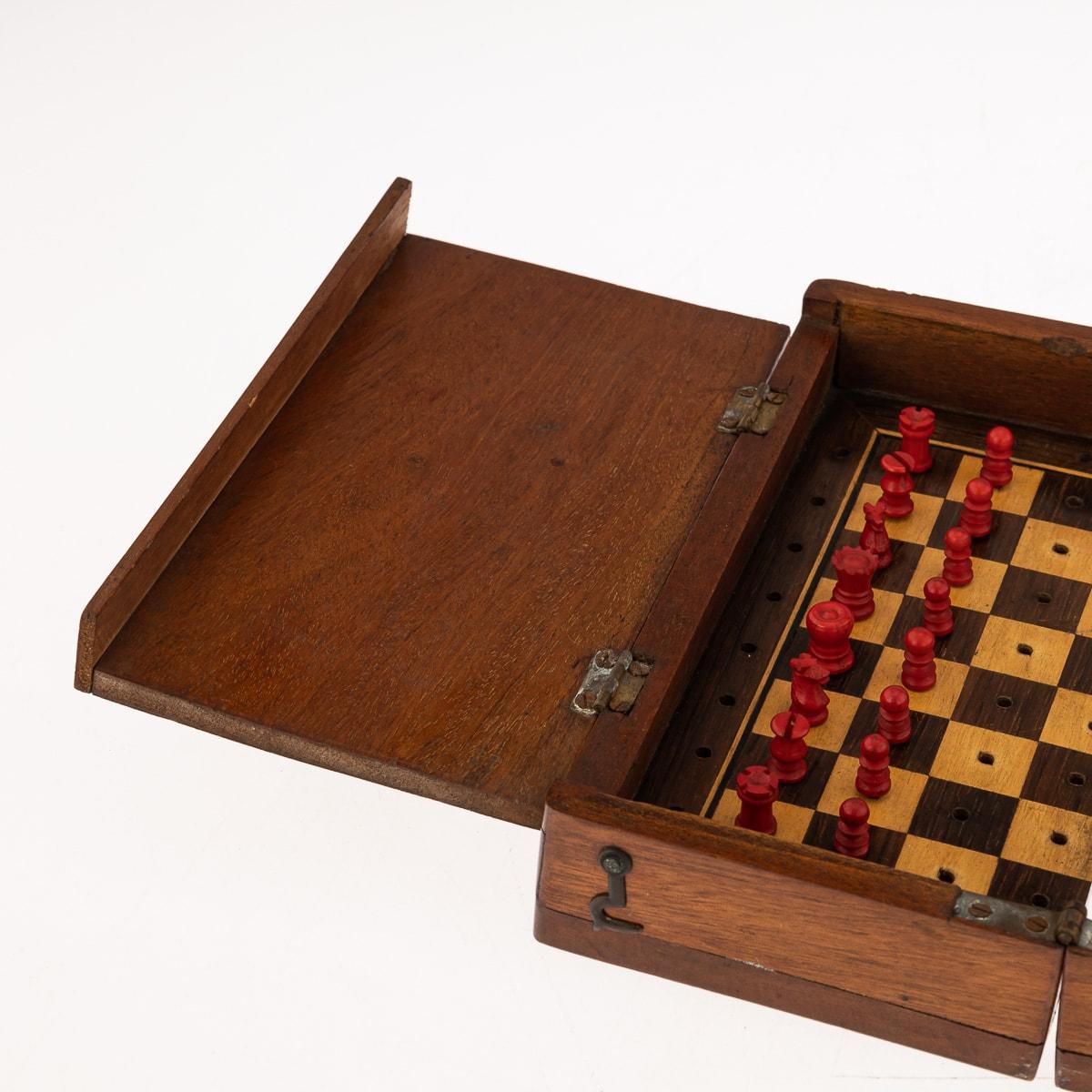 19th Century British Oak Cased Chess Set, Probably By Jacques, c.1890 For Sale 5