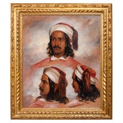 19th Century English Oil Portrait of an Oriental Youth