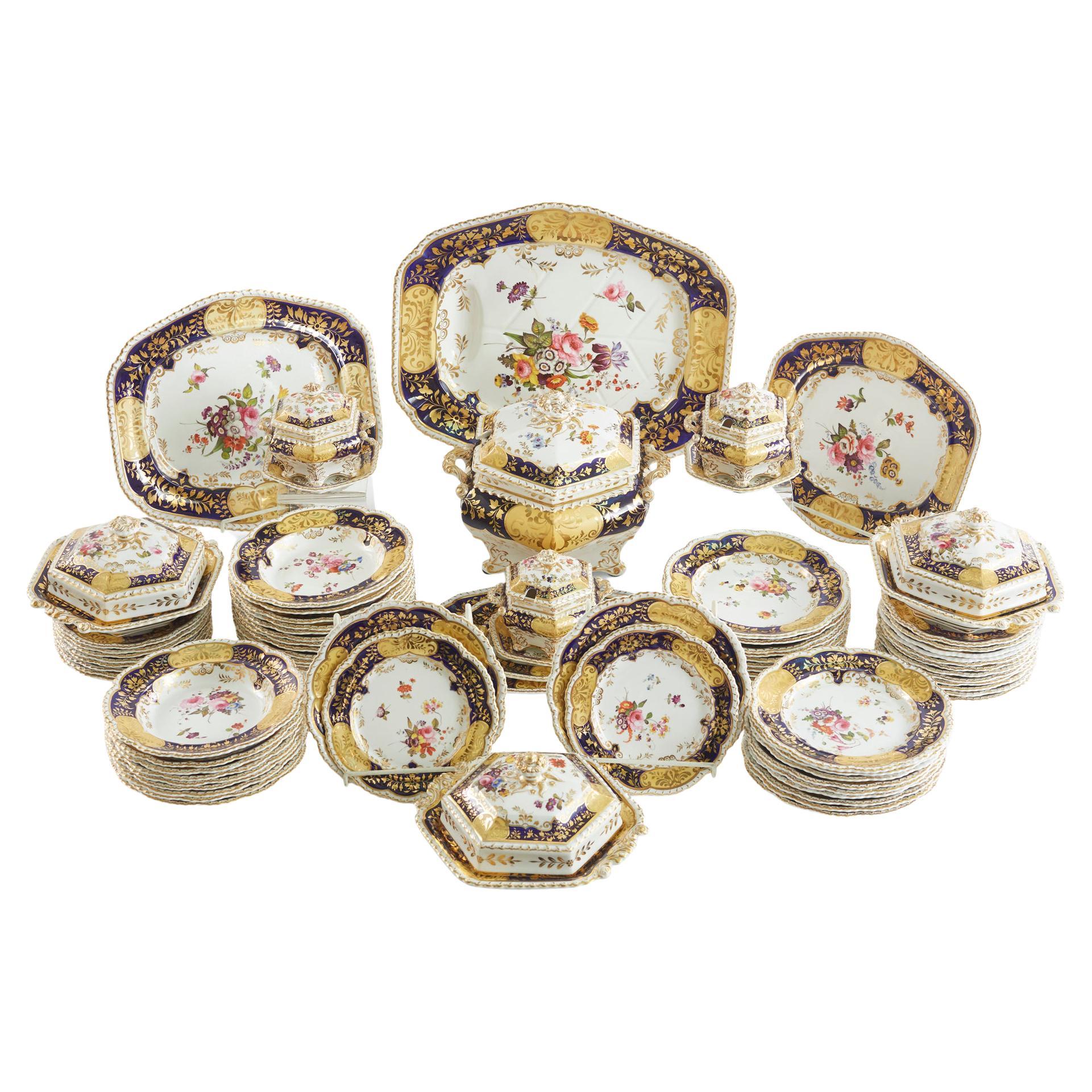 19th Century British Porcelain Dinnerware Service