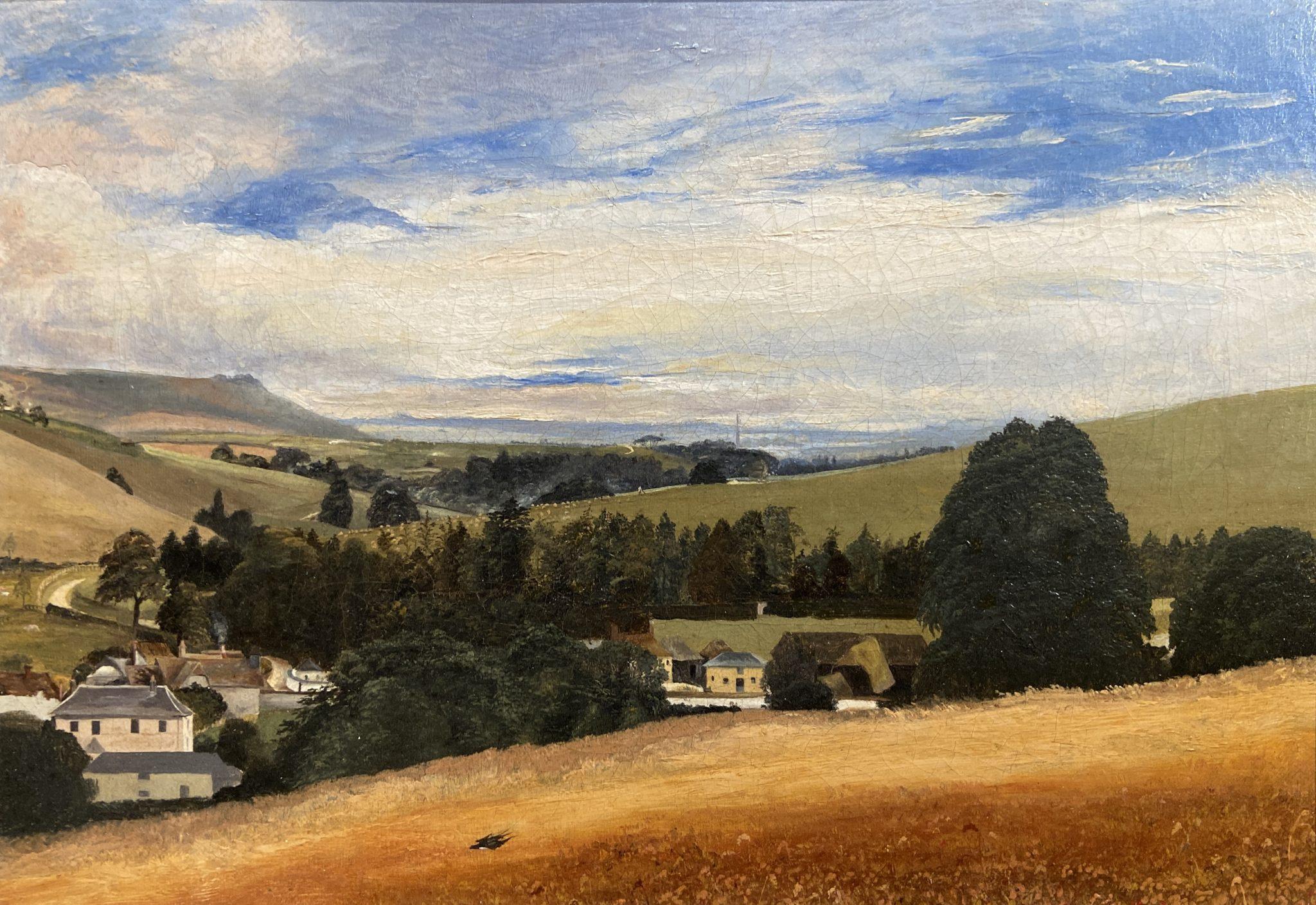19th century British School Landscape Painting - Island of Gibraltar, Oil 19th Century Landscape