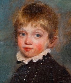 Portrait of a Young Boy in a Landscape , British School 19th century