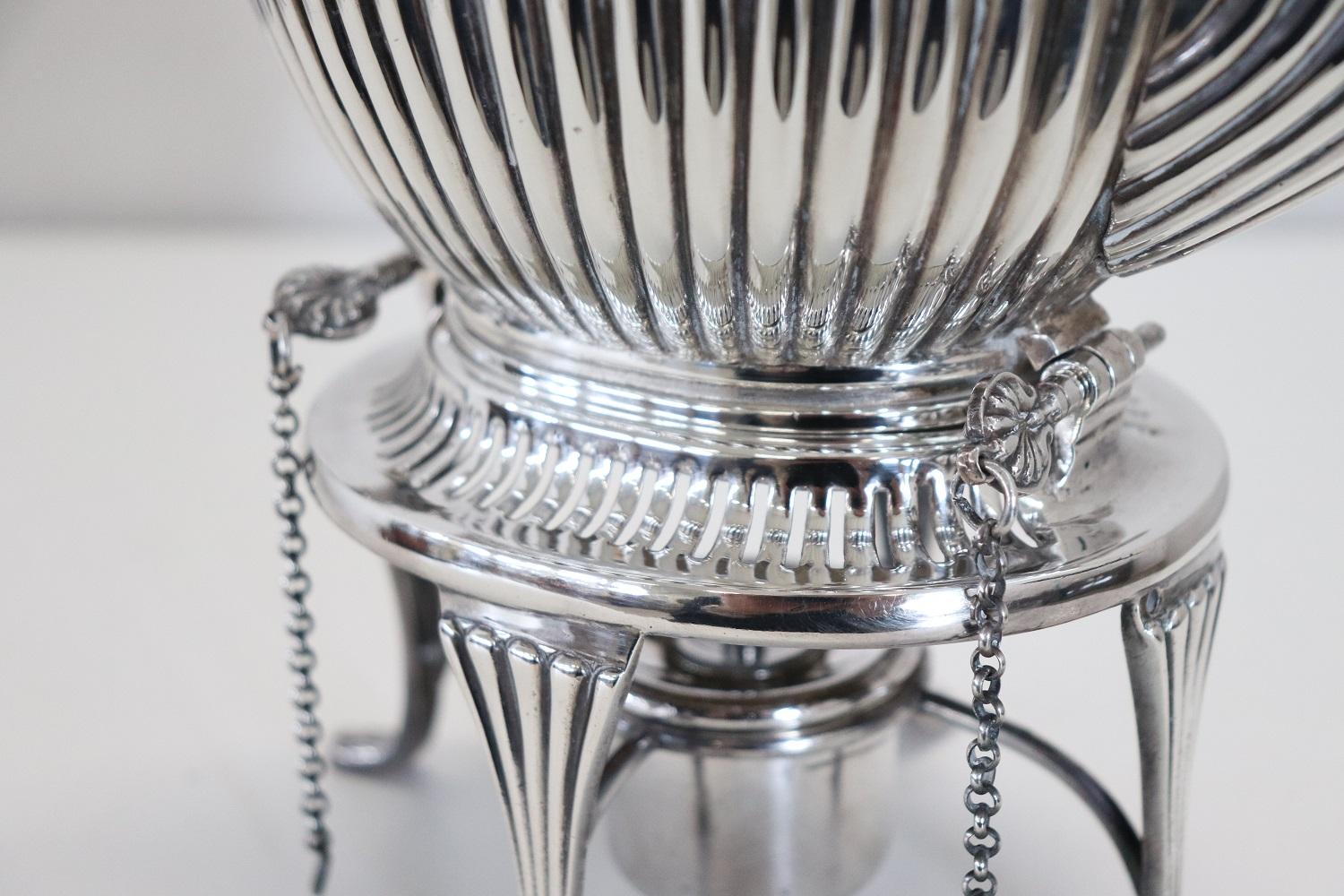 Late 19th Century 19th Century British Silver Plate Teapot