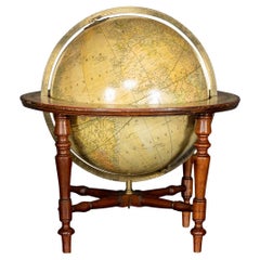 19th Century British Terrestrial Library Globe, George Philip & Son, C.1890