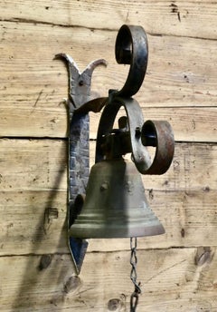 19th Century Bronze Alpine Front Door Bell This is a delightful item
