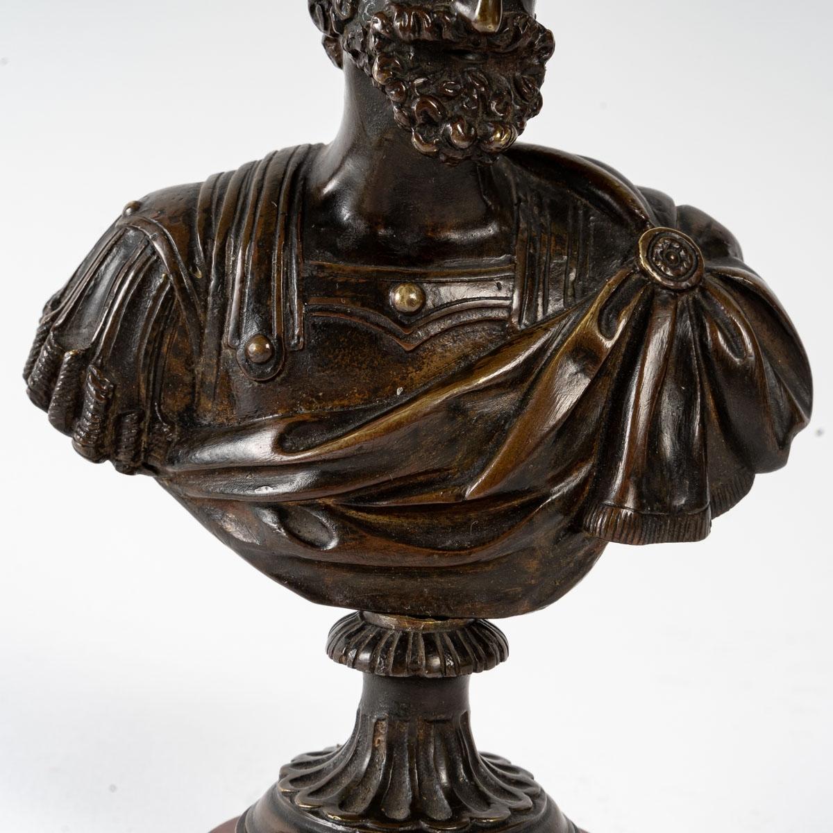 19th Century Bronze and Marble Bust of King Henry IV For Sale 2