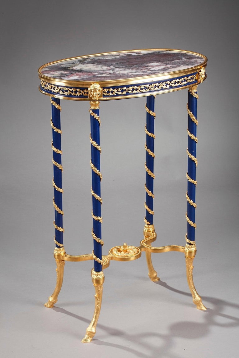 19th Century Bronze and Marble Gueridon Table For Sale 5