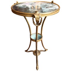 Table en bronze et onyx du XIXe siècle