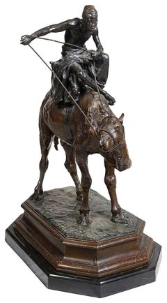 19th Century bronze Arab on a camel.
