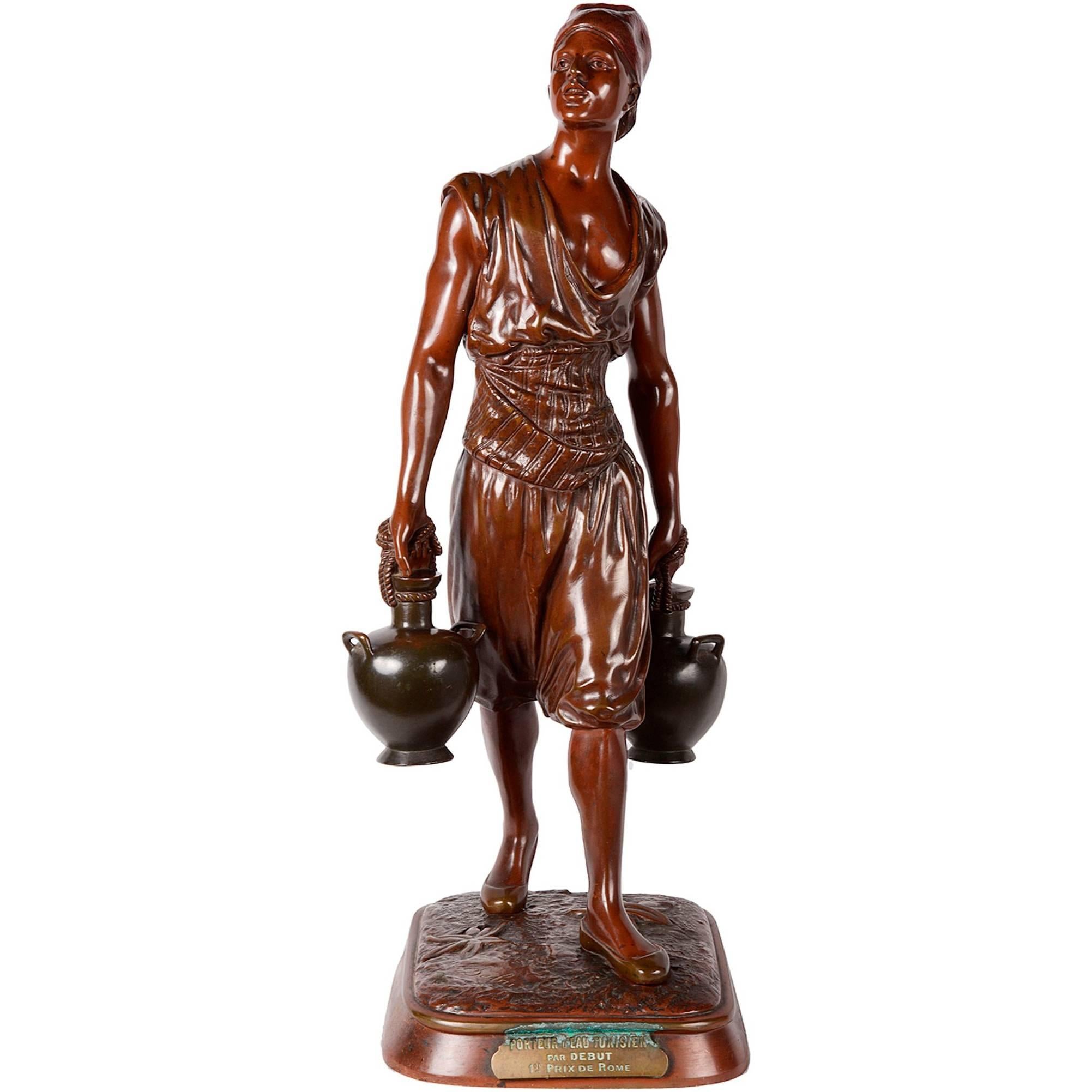 Aguador árabe de bronce del siglo XIX by Debut