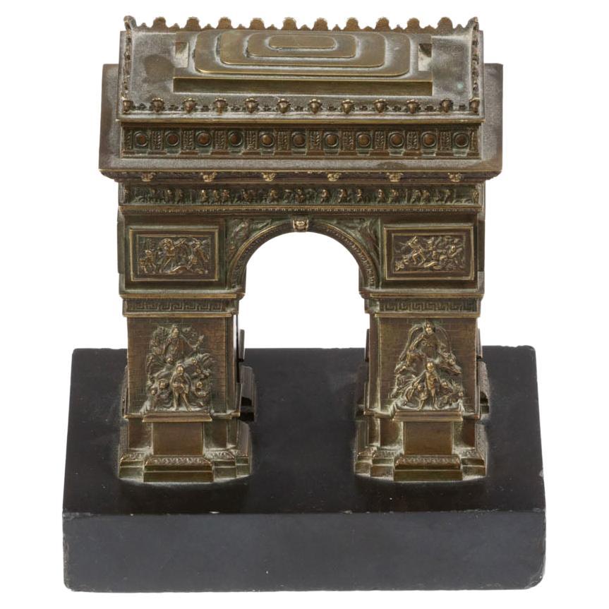 19th Century Bronze Arc de Triomphe For Sale