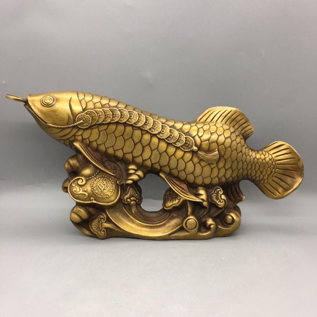 19th Century Bronze Auspicious Fish For Sale at 1stDibs