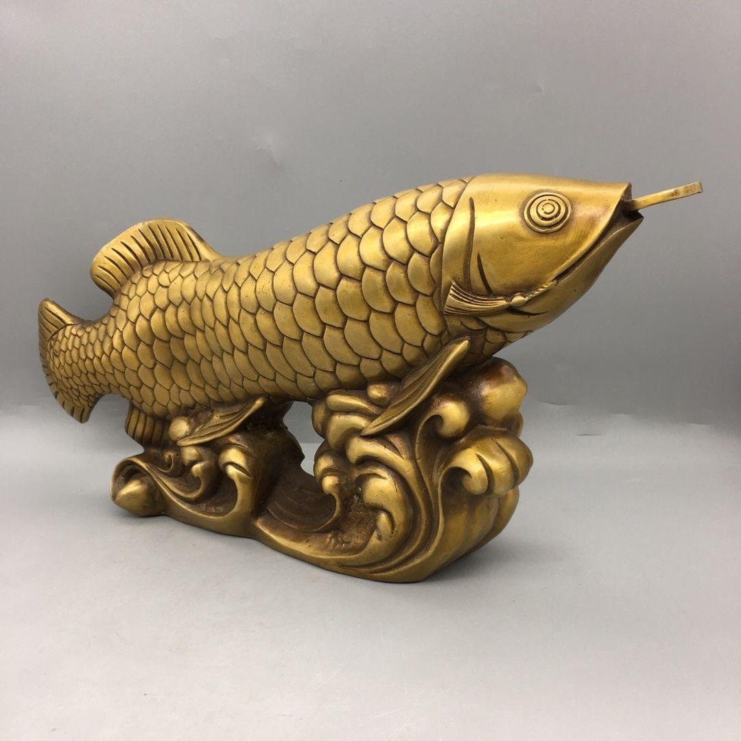 19th Century Bronze Auspicious Fish For Sale at 1stDibs