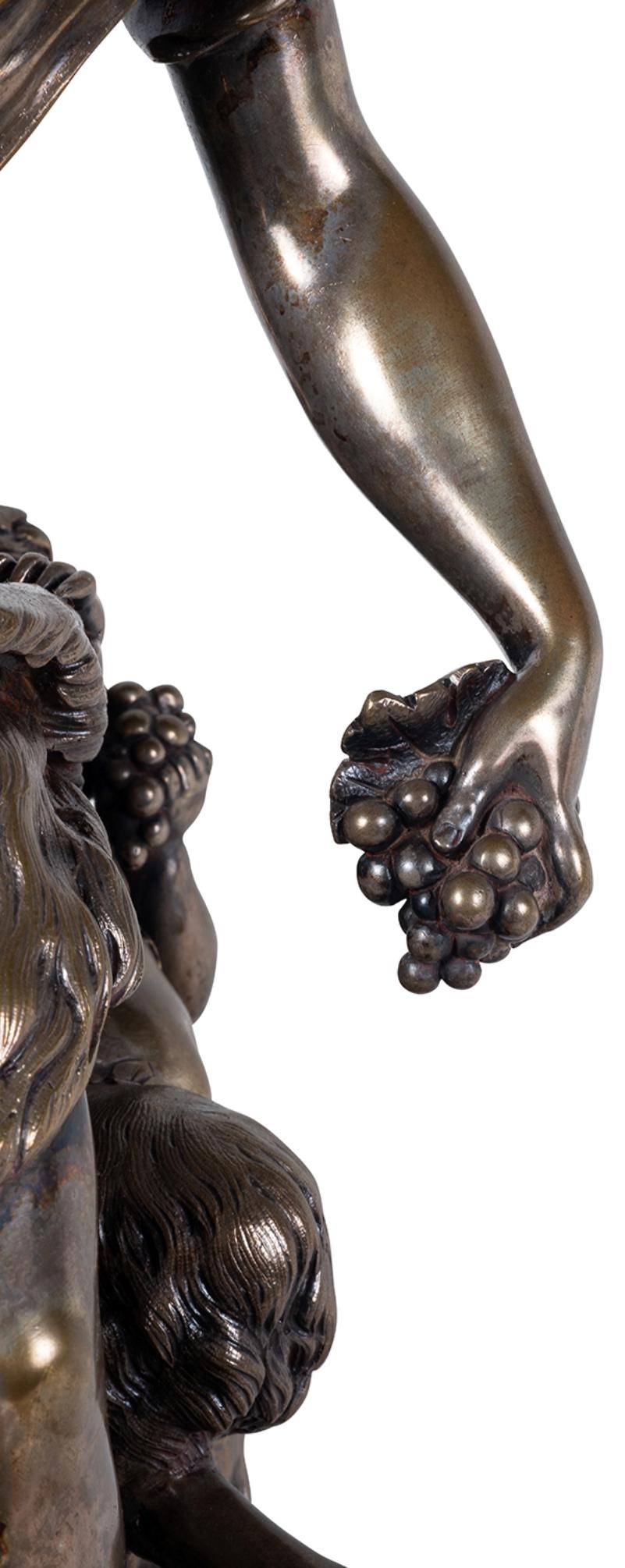19th Century Bronze Bacchus Influenced Clodion Group For Sale 1