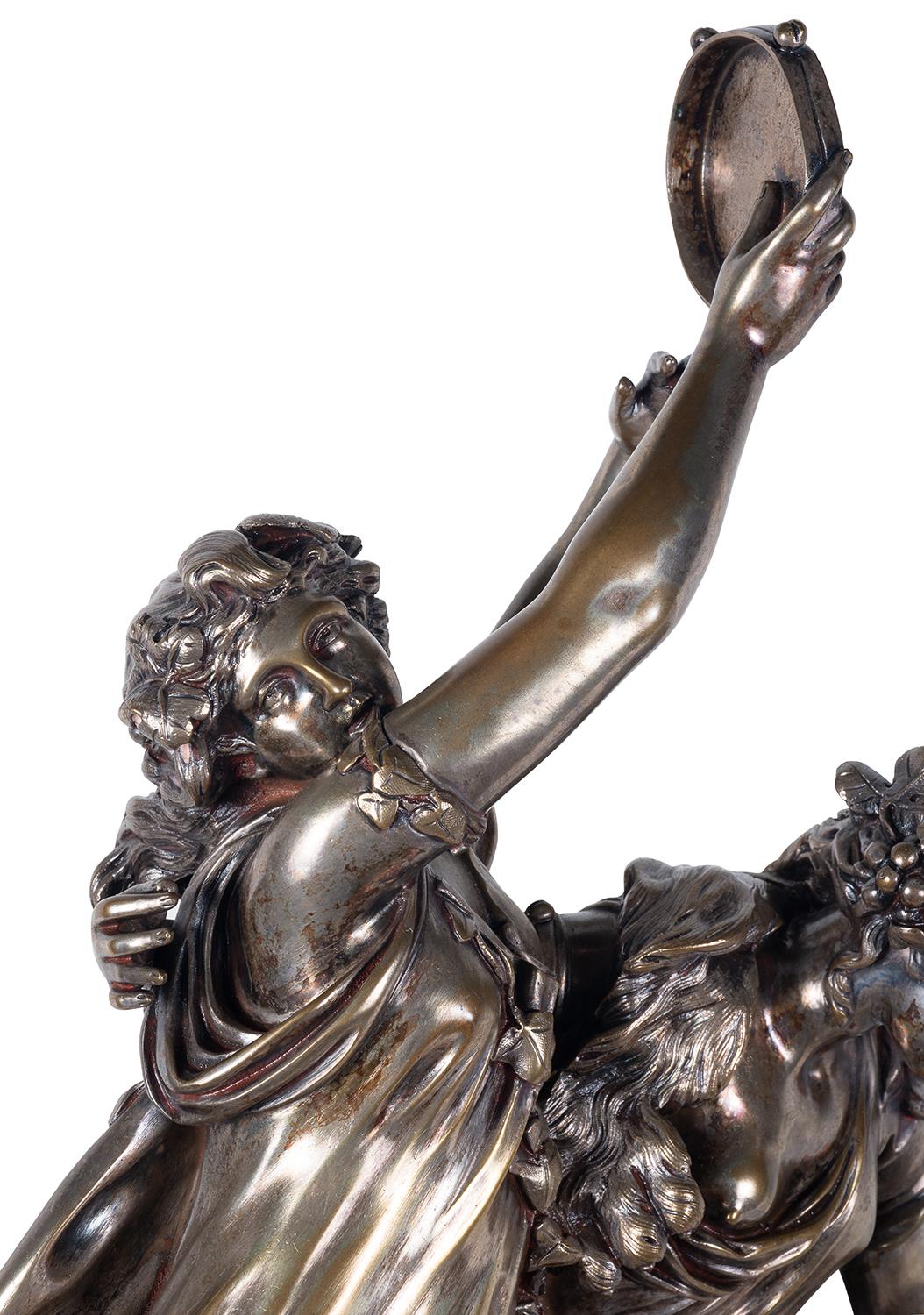 19th Century Bronze Bacchus Influenced Clodion Group In Good Condition For Sale In Brighton, Sussex
