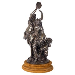 19th Century Bronze Bacchus Influenced Clodion Group
