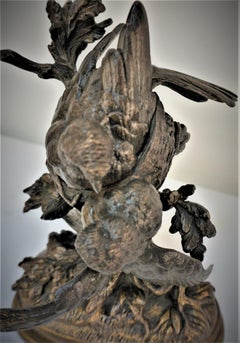 19th Century Bronze birds Sculpture