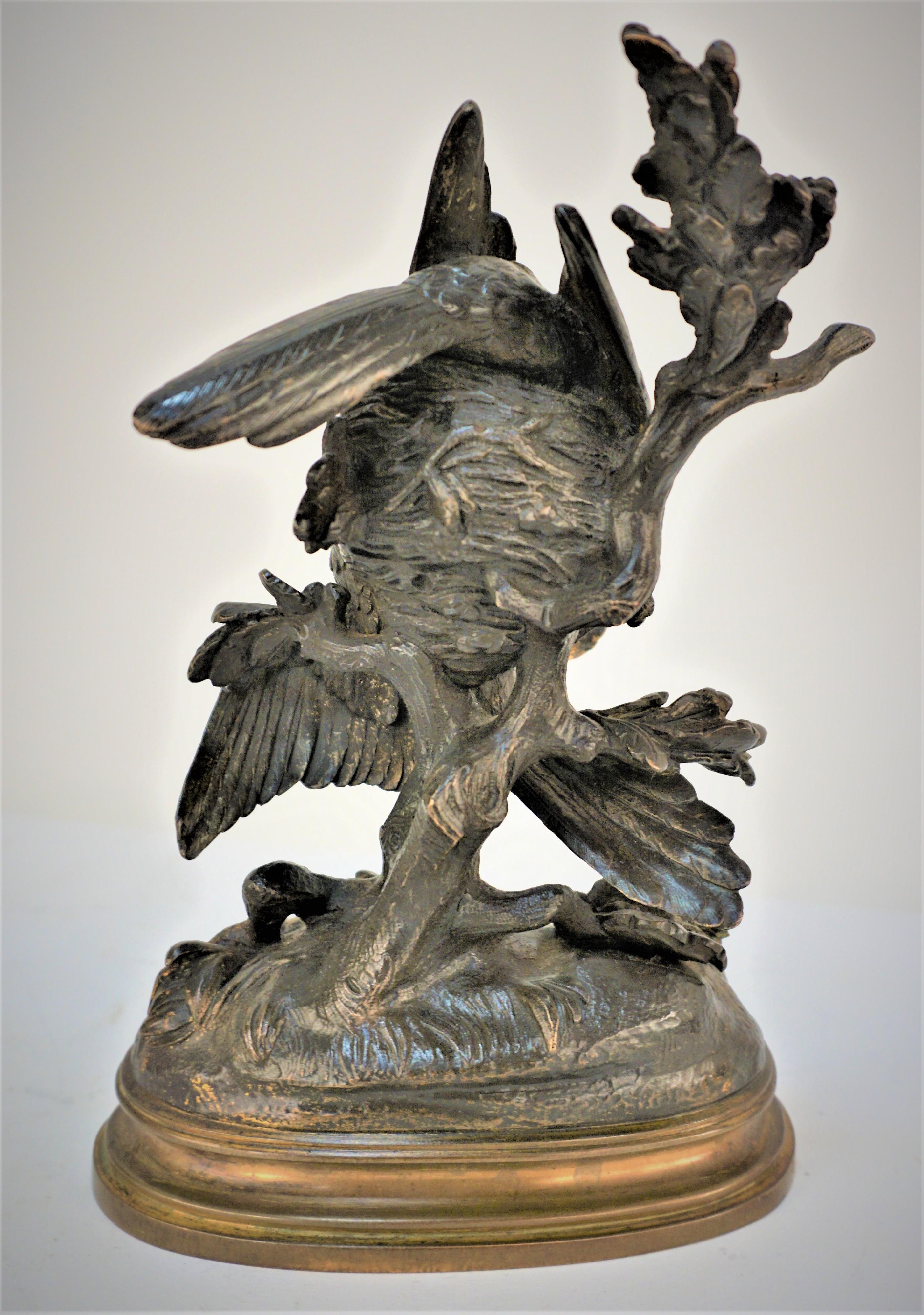 19th Century Bronze birds Sculpture For Sale 1