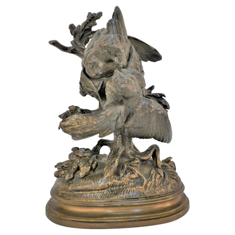 19th Century Bronze birds Sculpture For Sale at 1stDibs