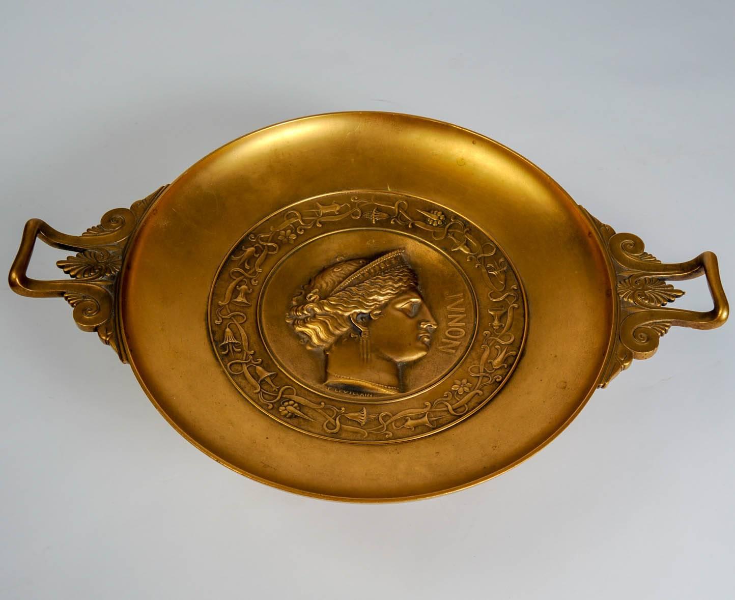 French 19th Century Bronze Bowl by Barbedienne