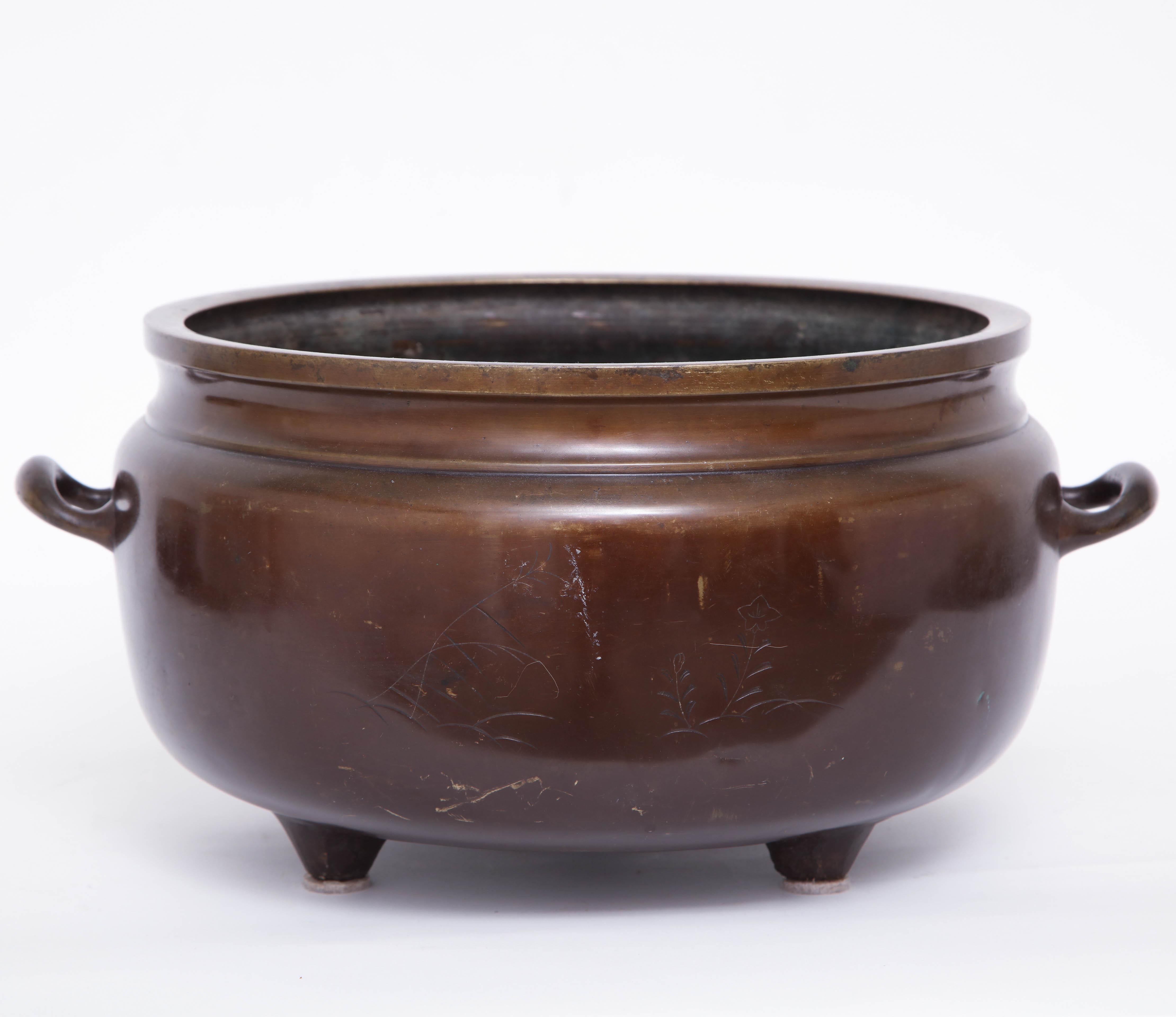 19th Century Bronze Bowl For Sale 2