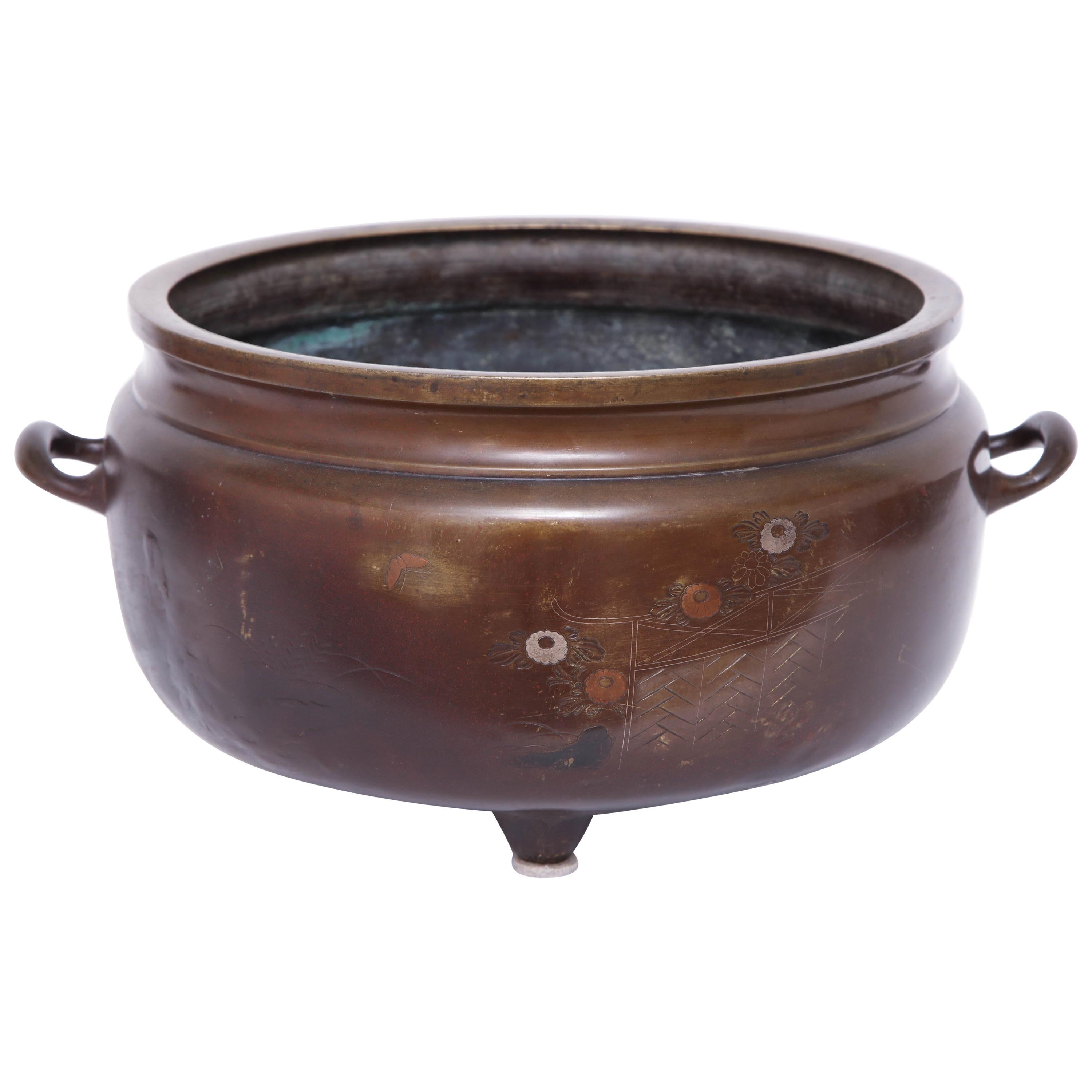 19th Century Bronze Bowl For Sale
