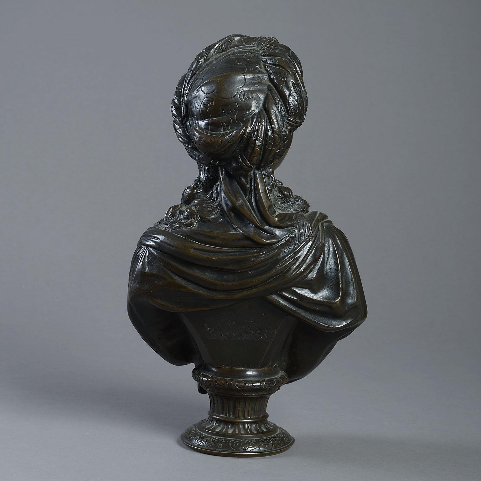 French 19th Century Bronze Bust After Boizot