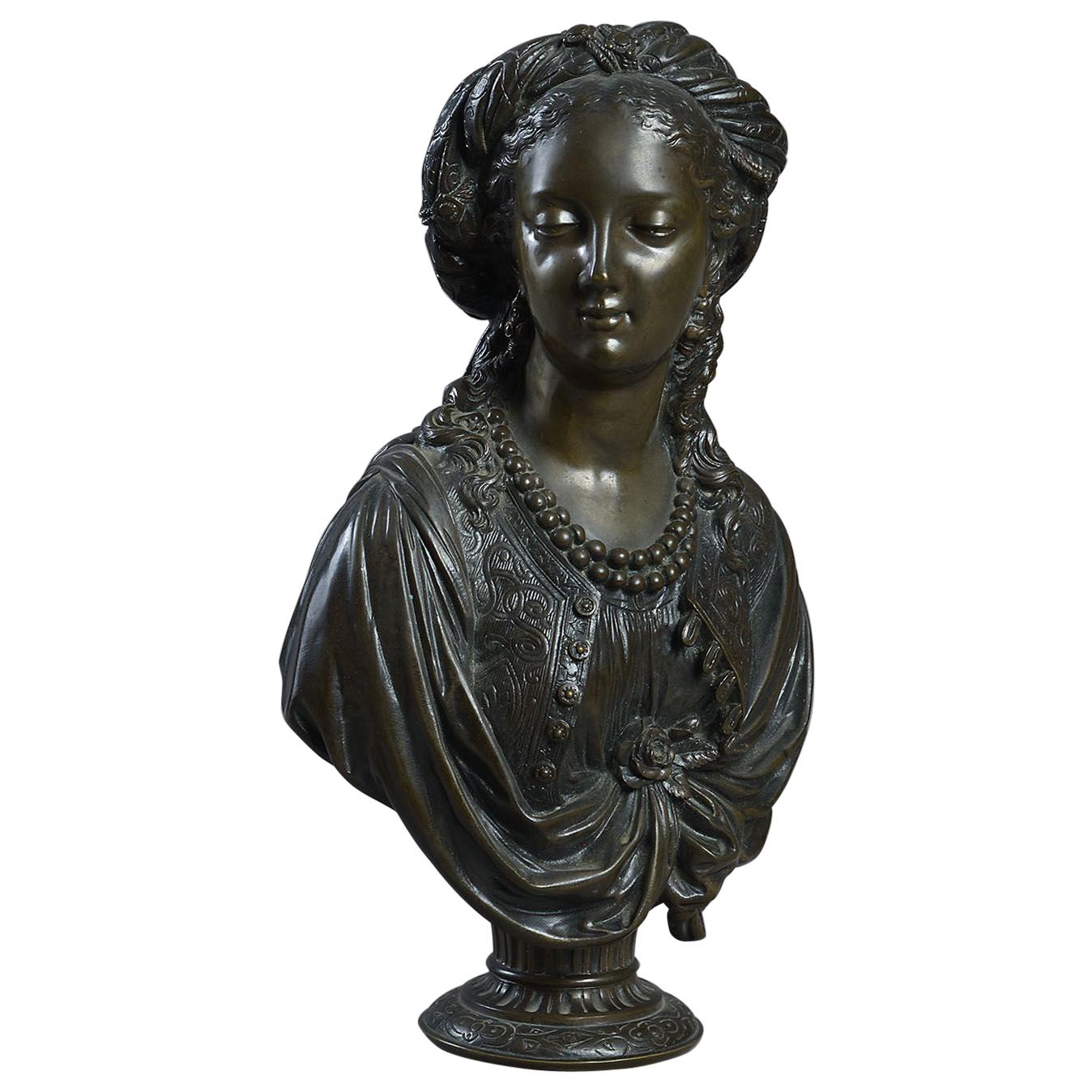 19th Century Bronze Bust After Boizot